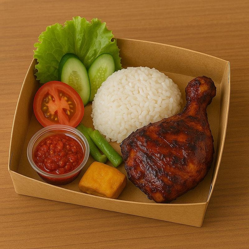 Ayam Bakar+Nasi-UMKM JJP-Elmyrafood