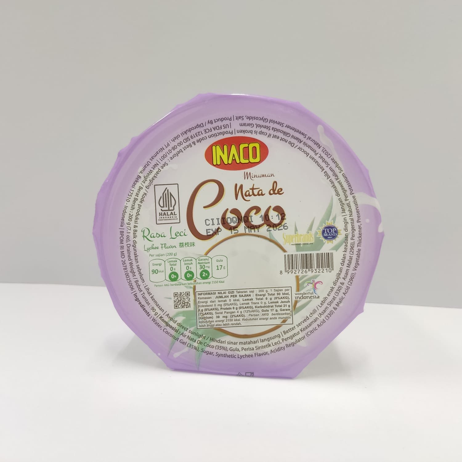 INACO NATA DE COCO RASA LECI 200G