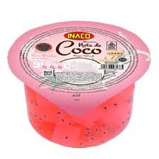 INACO NATA DE COCO RASA STRAWBERY 200G