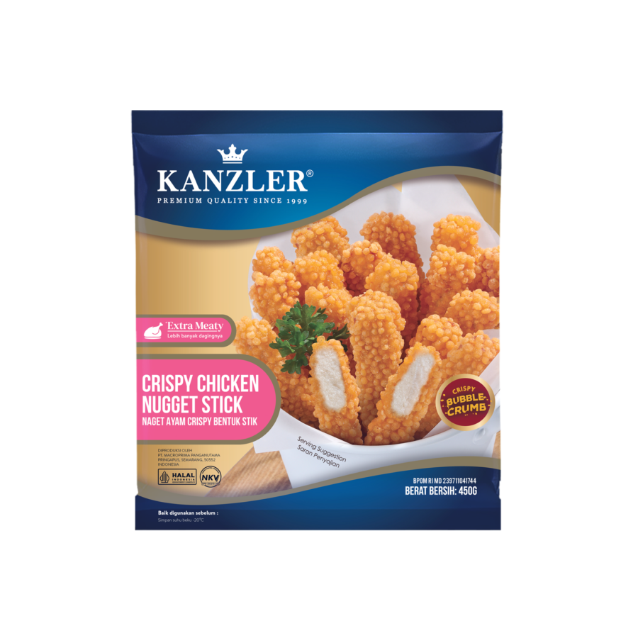 KANZLER CRISPY CHICKEN NUGGET STICK 450GR