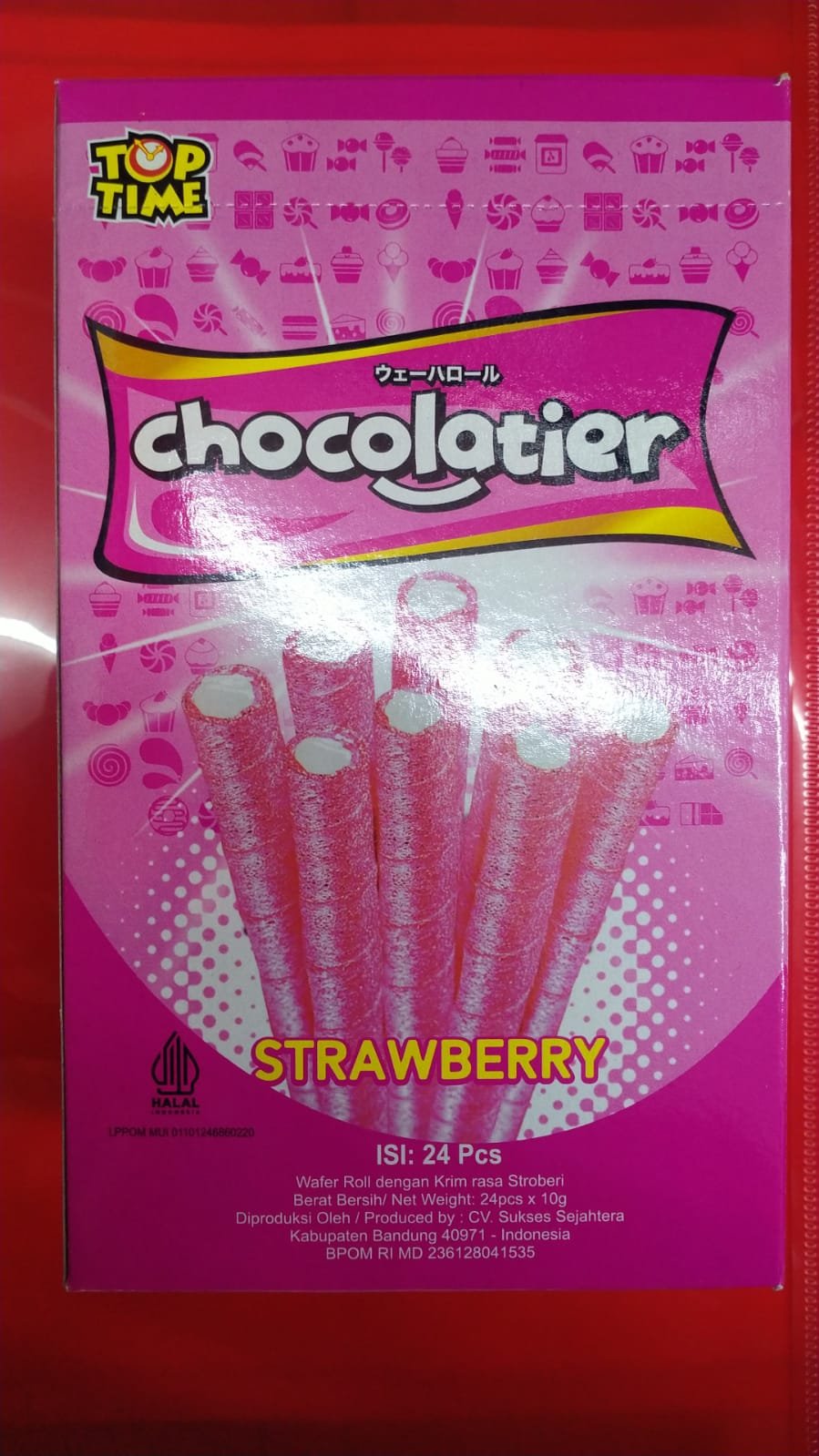 TOPTIME CHOCHOLATIER STRAWBERRY 10G