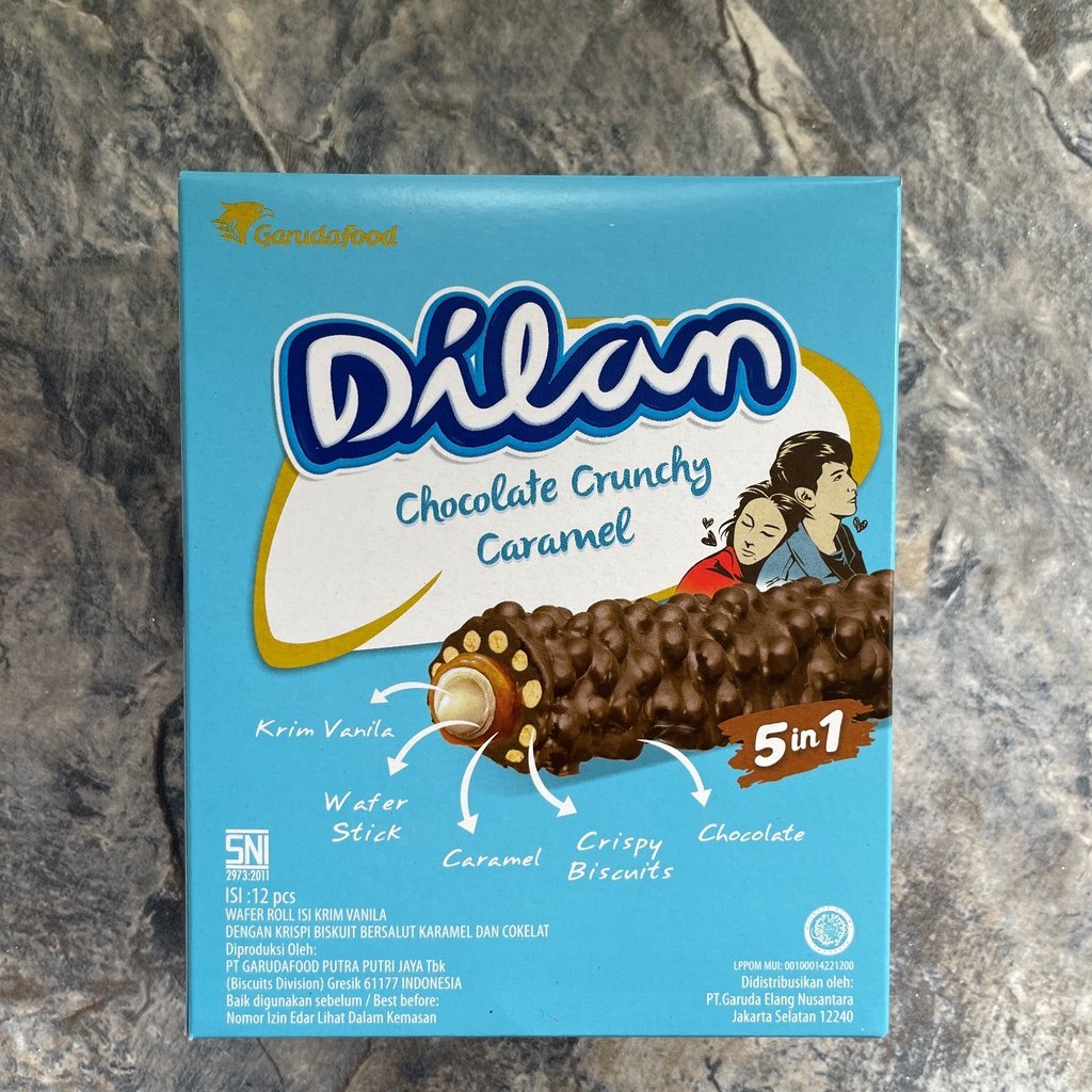 DILAN CHOCHOLATE CRUNCHY CARAMEL 23G/PCK