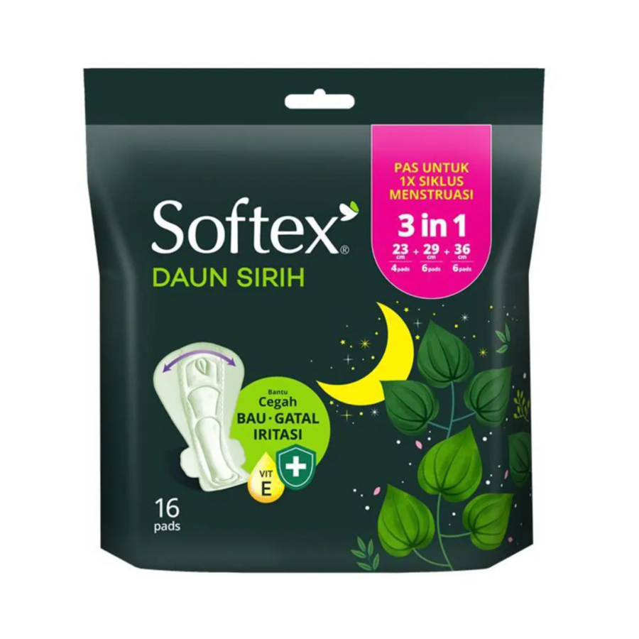 SOFTEX 3 IN 1 DAUN SIRIH