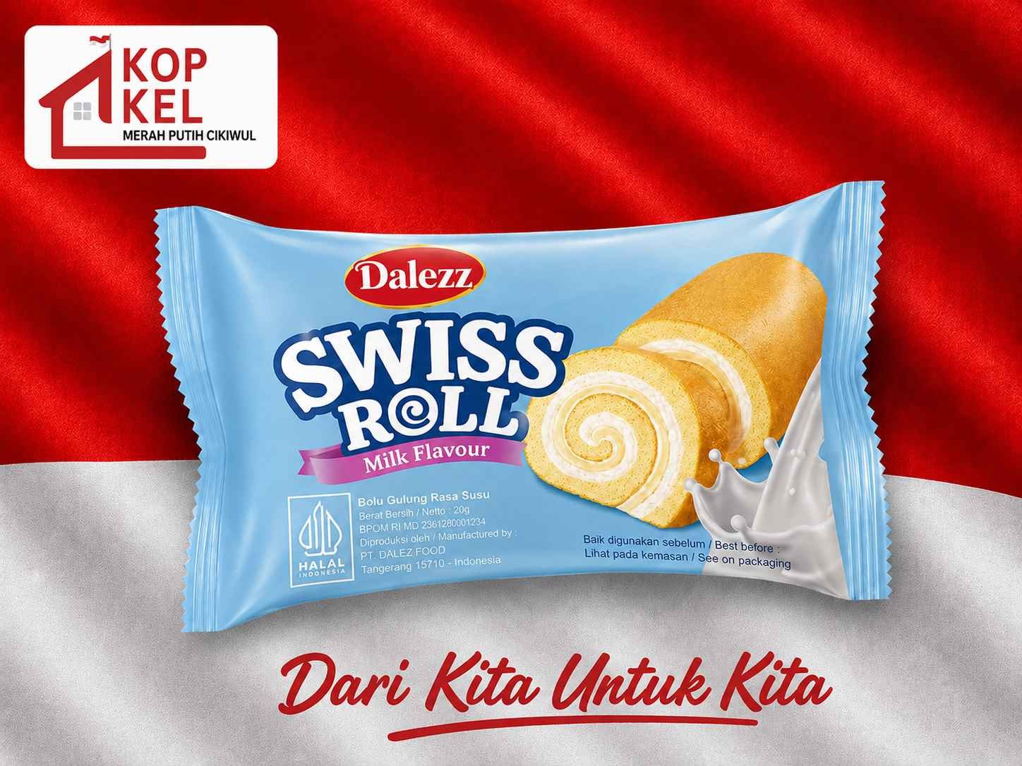 DALEZZ SWISS ROLL SUSU 28G