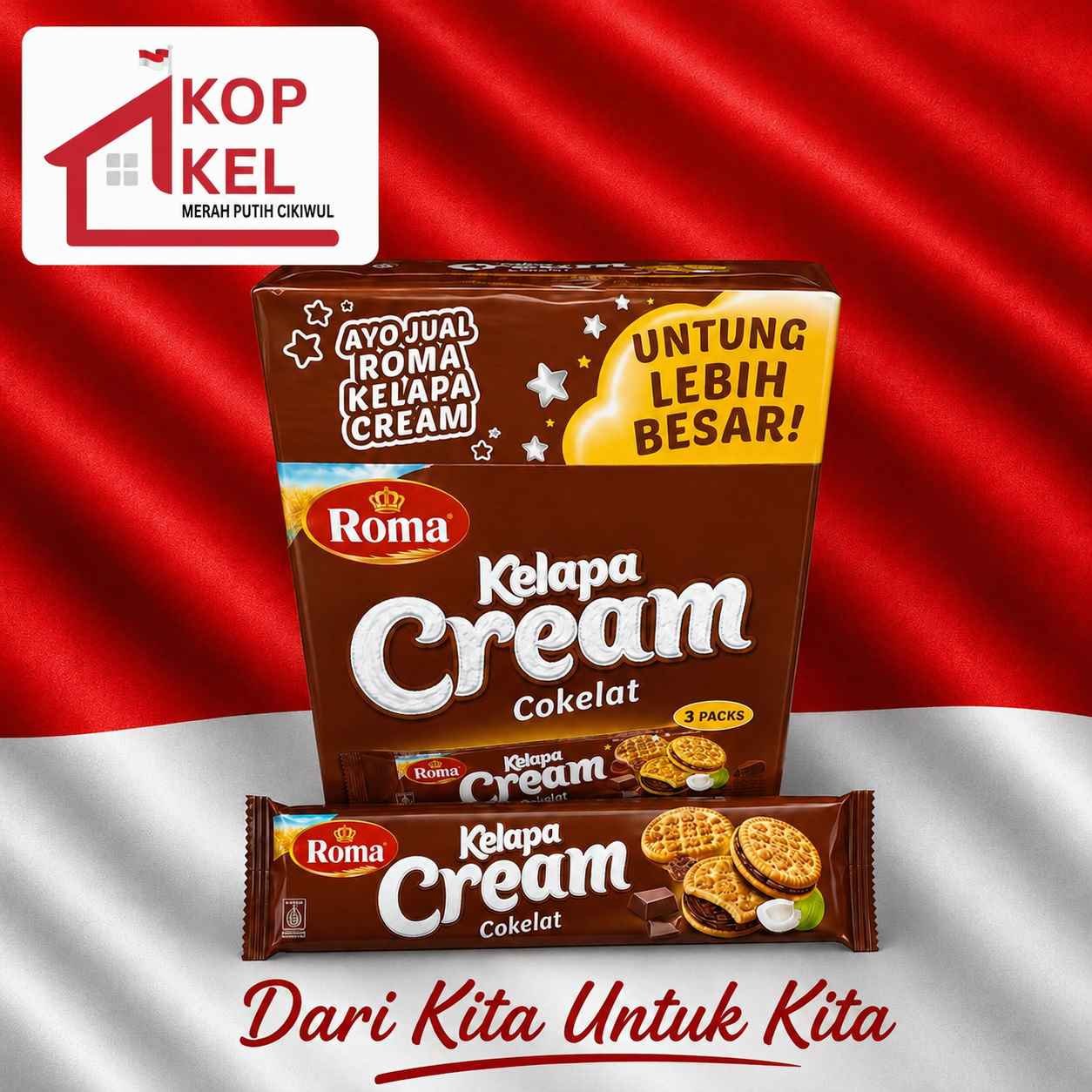 ROMA KELAPA CREAM COKLAT