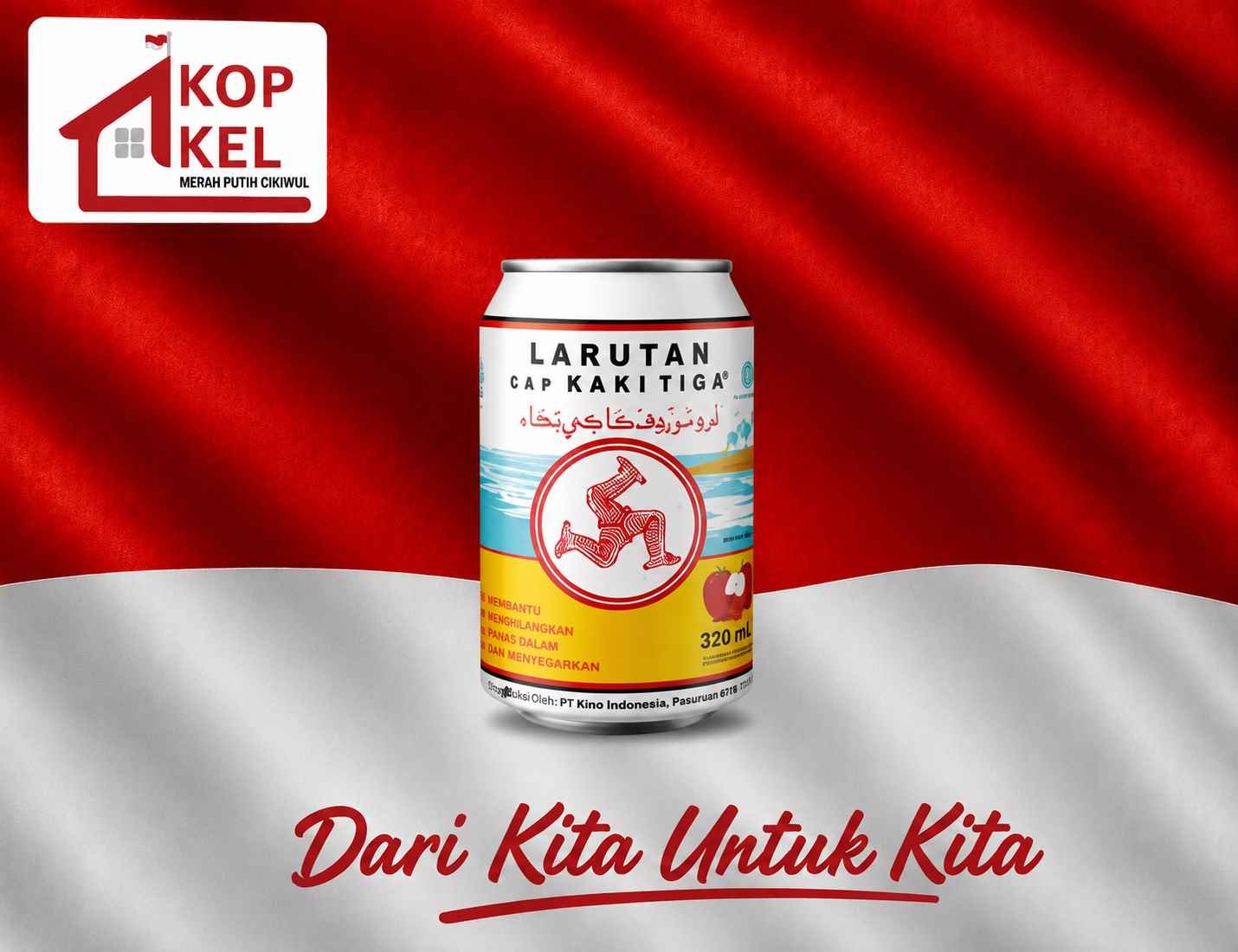 CUP KAKI TIGA LECI
