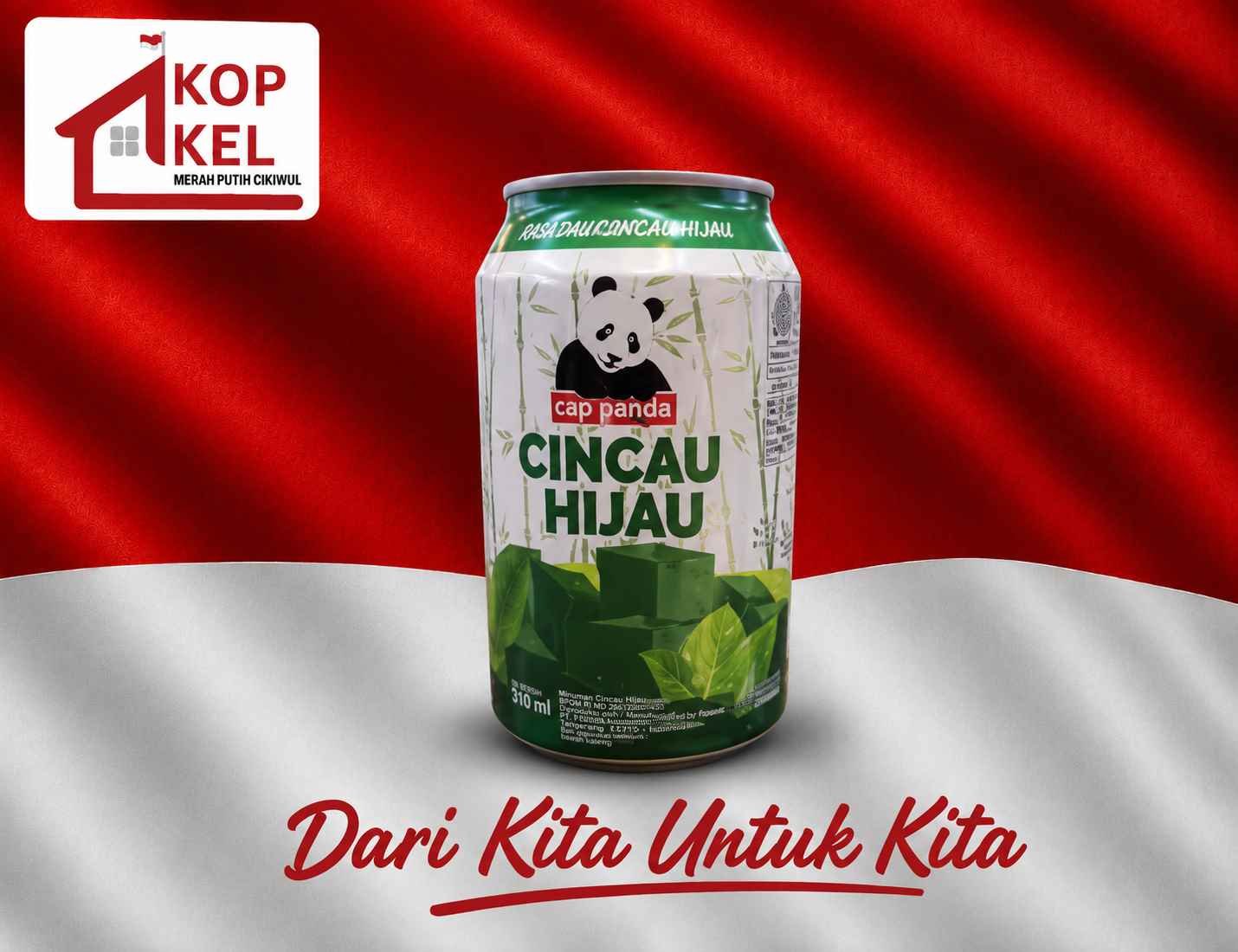 CAP PANDA GREEN GRASS JELLY