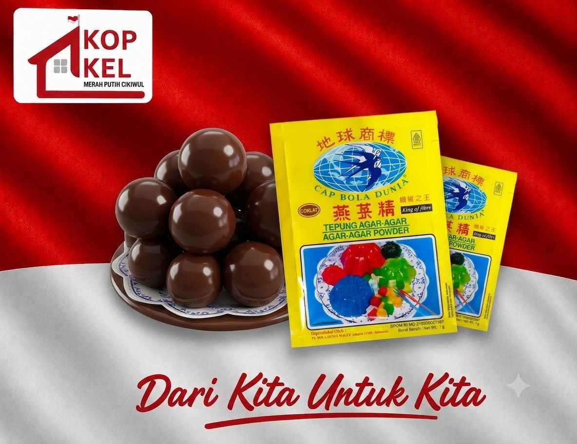 AGAR AGAR BOLA COKLAT