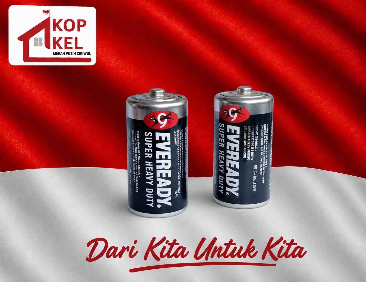 BATERAI EVEREADY HITAM SEDANG