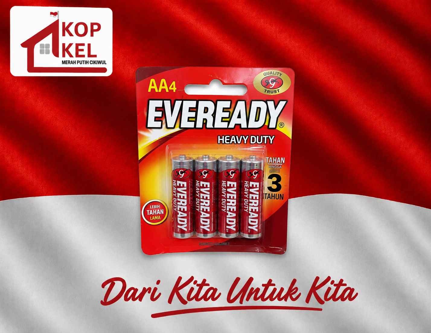 BATERAI EVEREADY KECIL