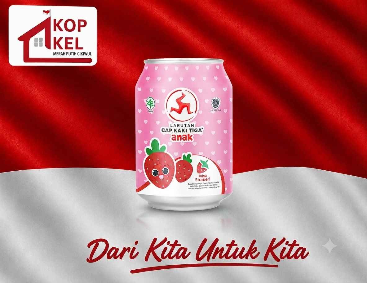 CAP KAKI TIGA ANAK STRAWBERY