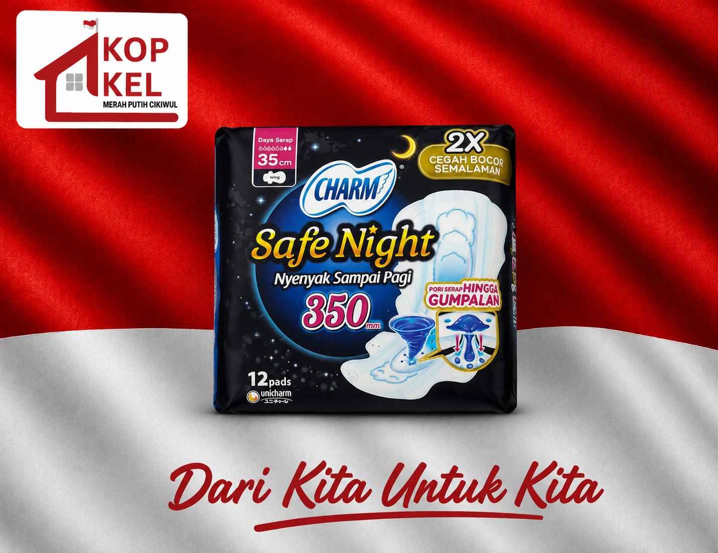 CHARM SAFE NIGHT HITAM