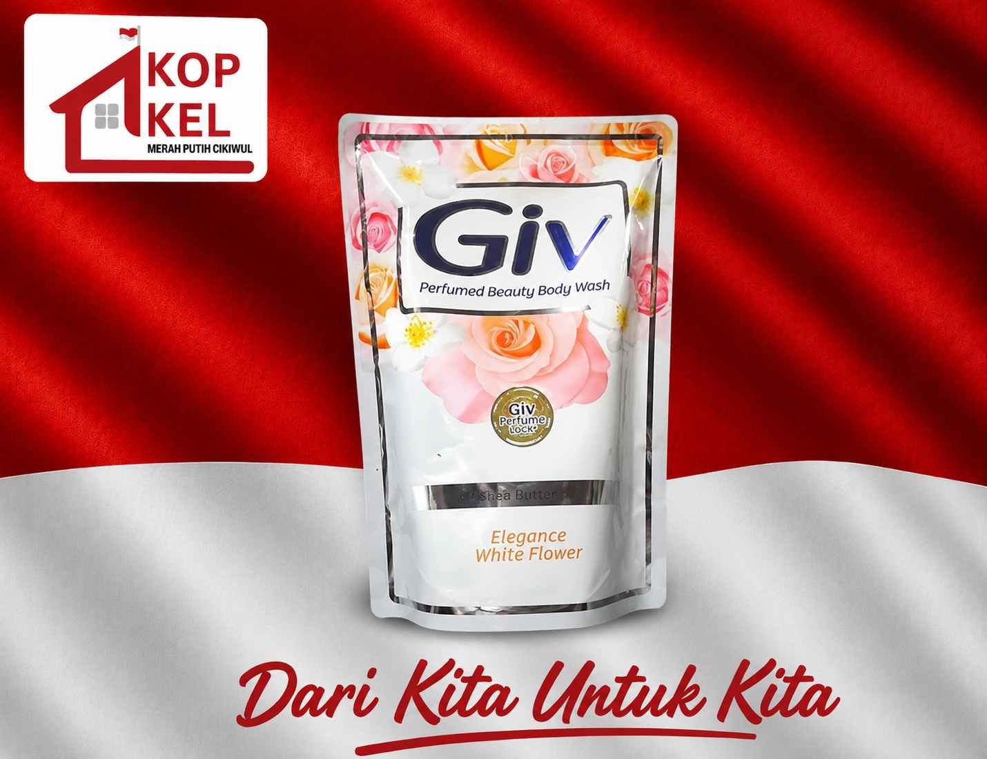 GIV ELEGANCE WHITE FLOWER 400 ML
