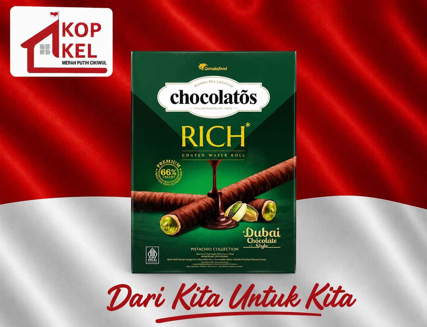 RICH CHOCOLATOS PISTACHIO