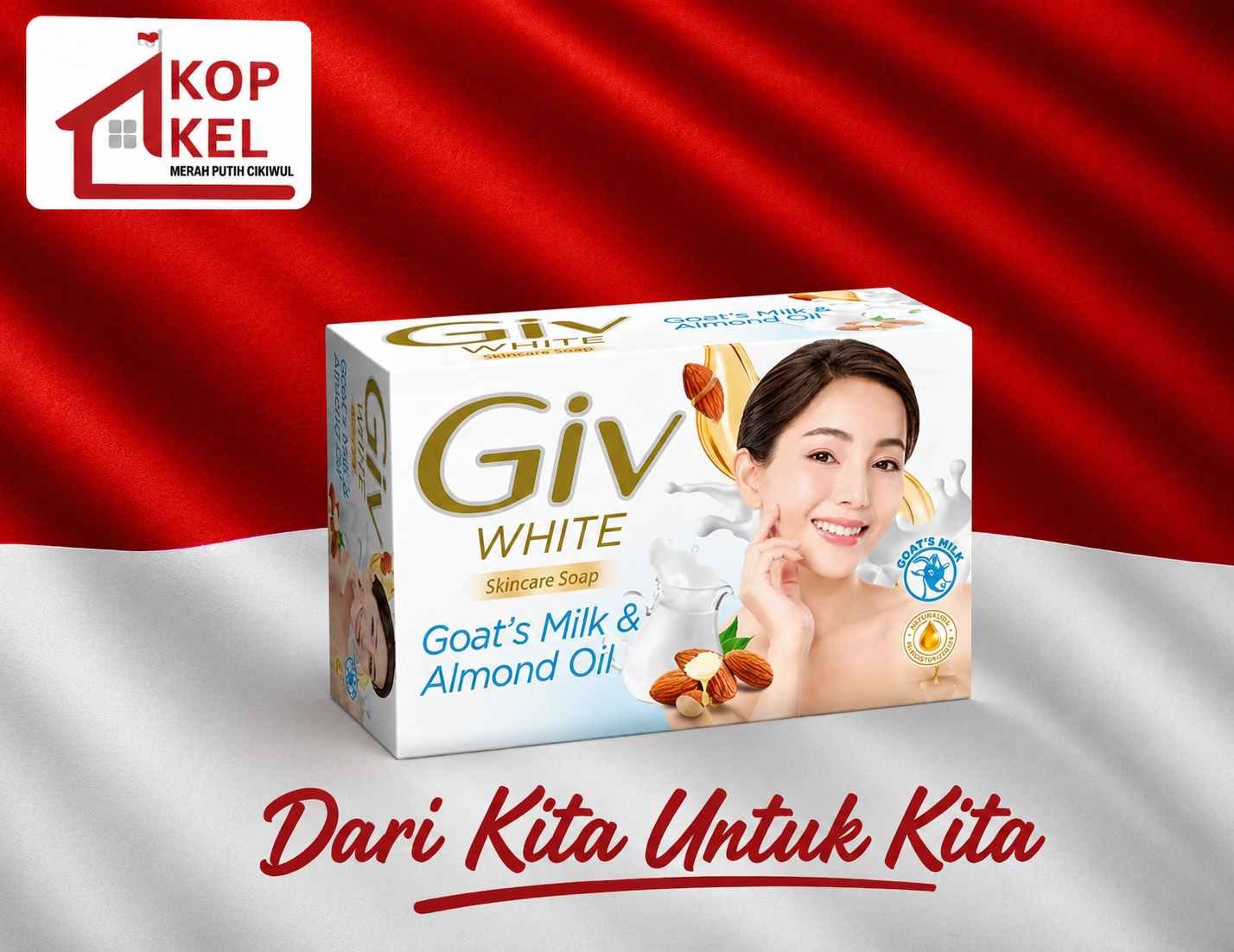 GIV WHITE GOATS MILK&ALMOND OIL 72G