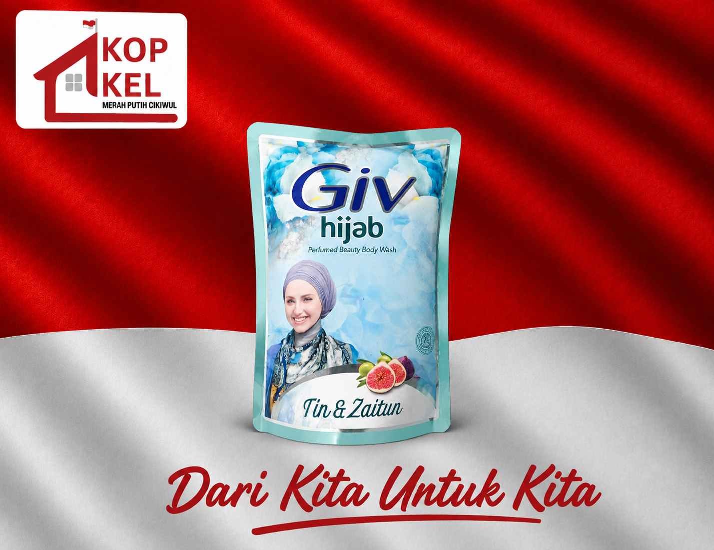 GIV BODY WASH TIN&ZAITUN-400ML
