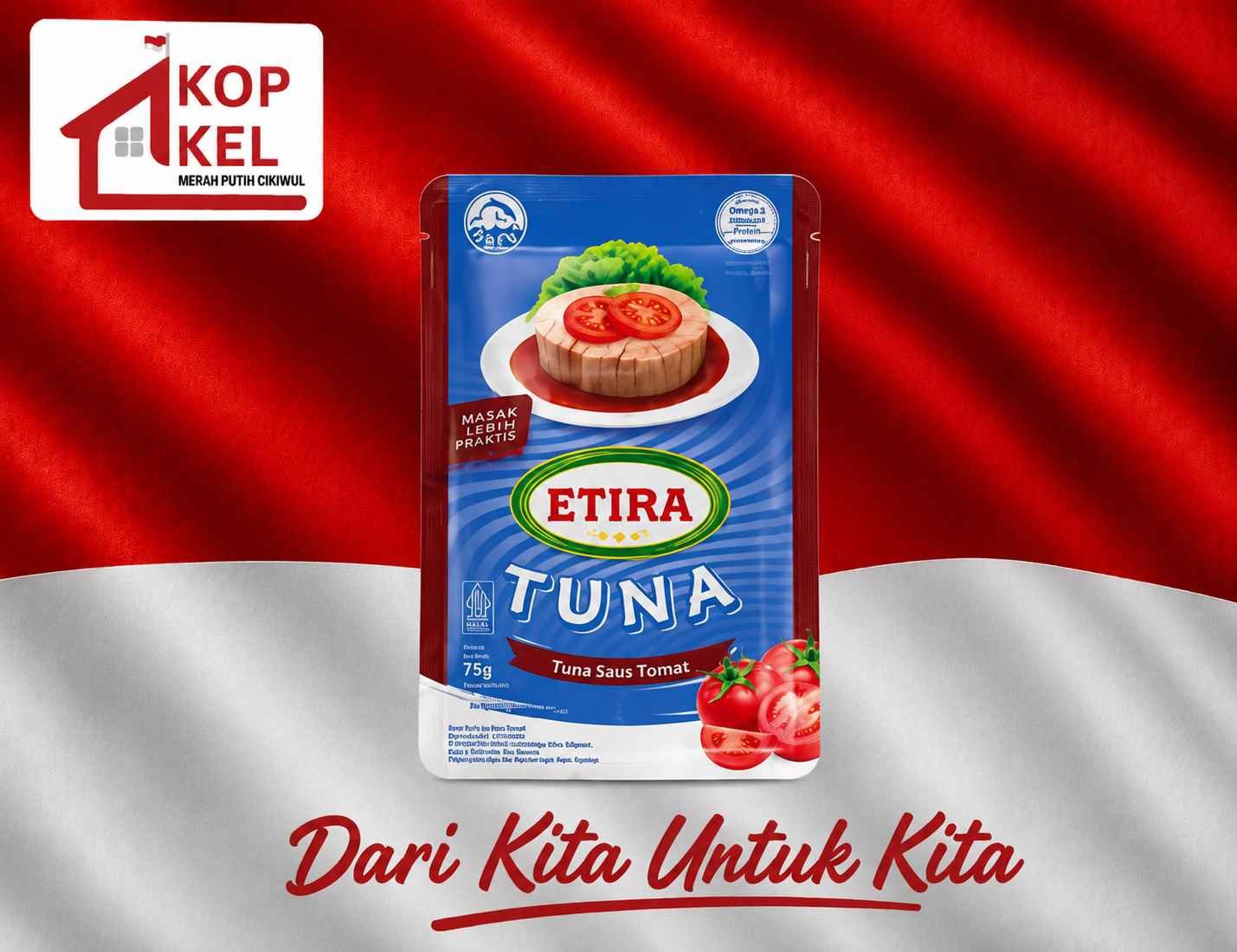 ETIRA TUNA RTE SAUS TOMAT 75G