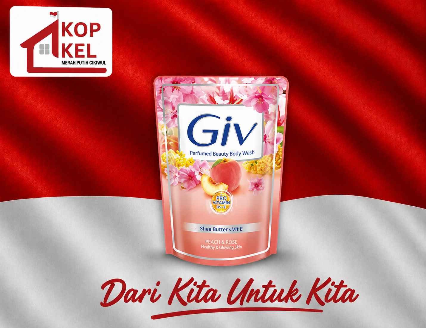 GIV WHITE CHARMING PEACH BLOSSOM BODY WASH 400ML