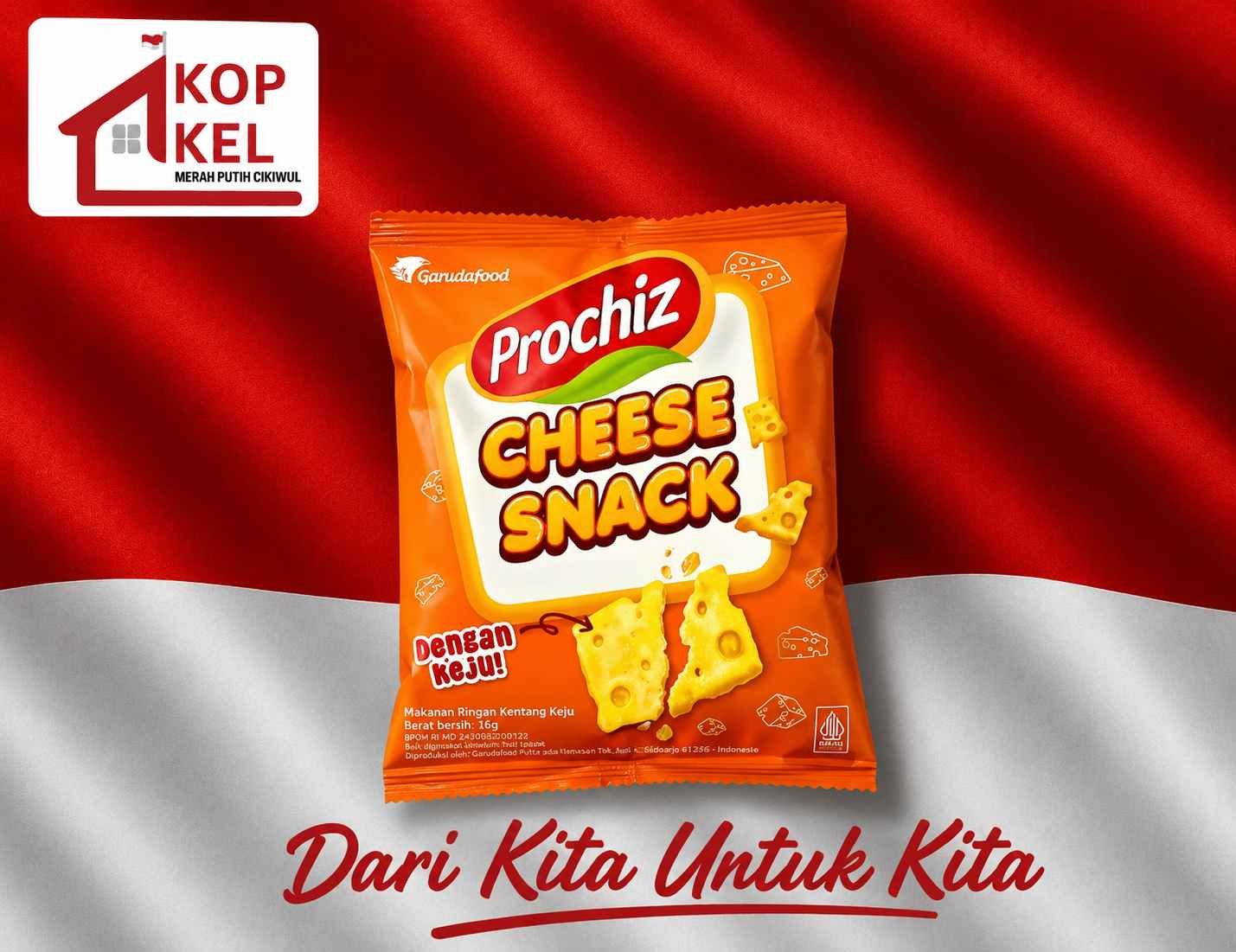 PROCHIZ CHEESE SNACK 16G