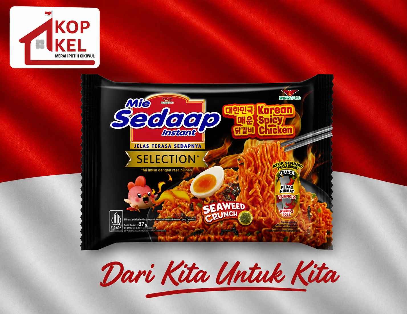MIE SEDAAP SELECTION SEAWEED CRUNCH
