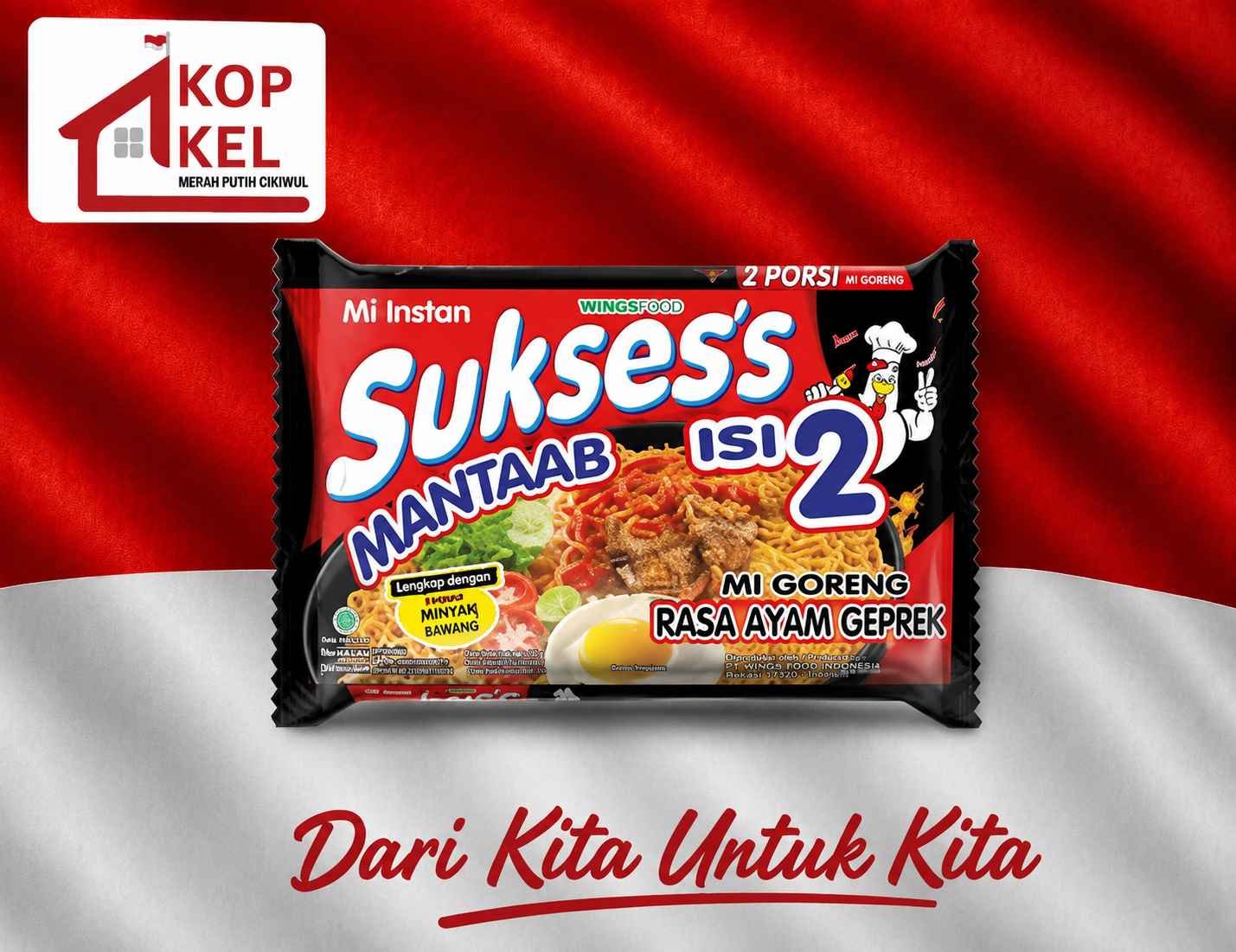 SUKSES MIE GORENG AYAM GEPREK ISI 2