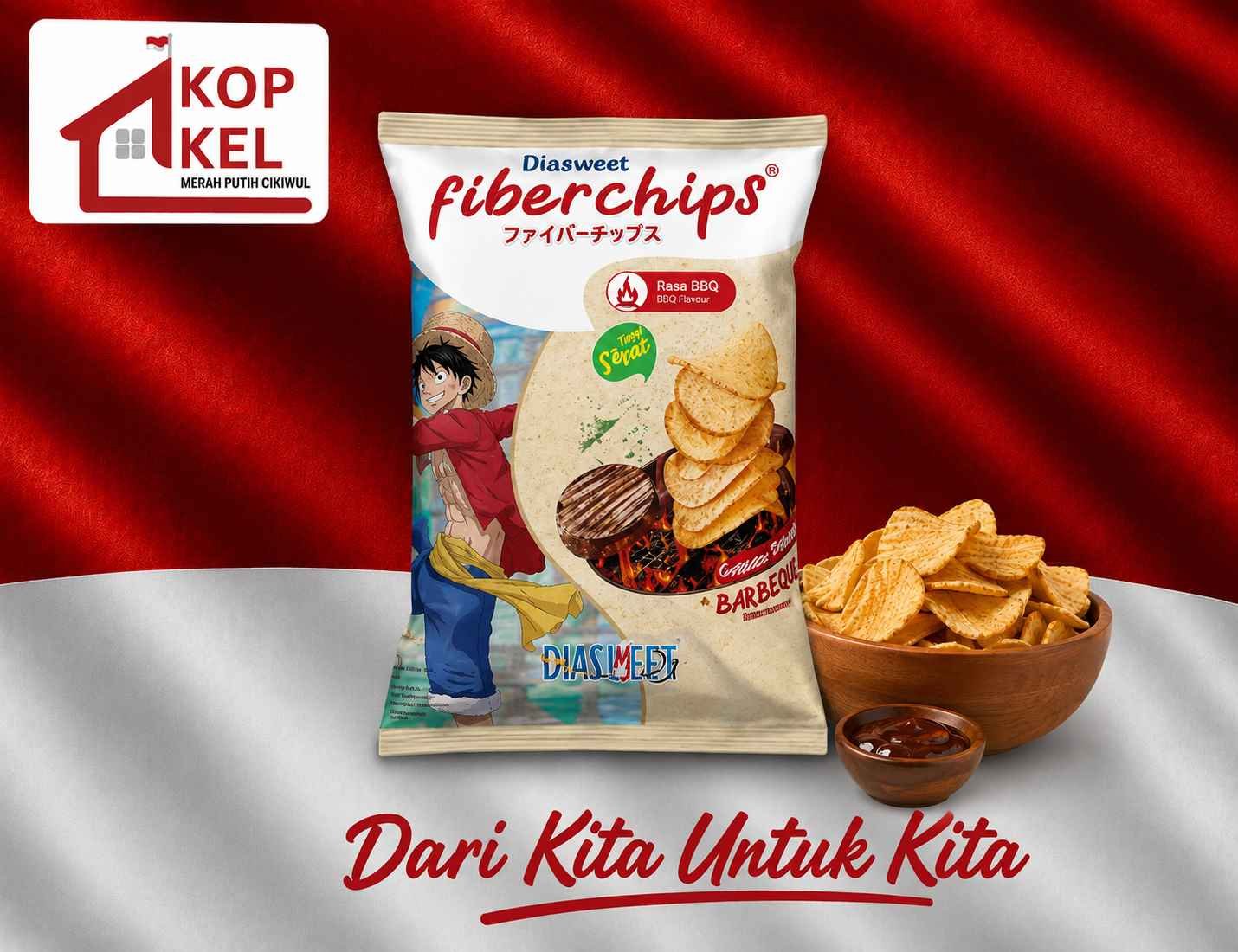 DIASWET FIBER CHIPS BBQ 50G