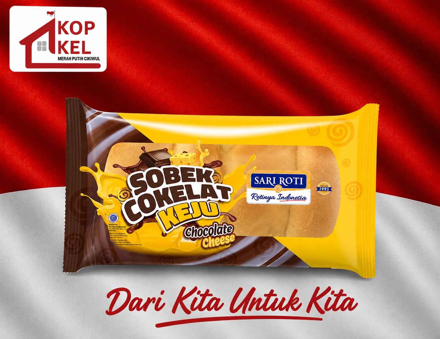 SARI ROTI SOBEK COKLAT KEJU BESAR