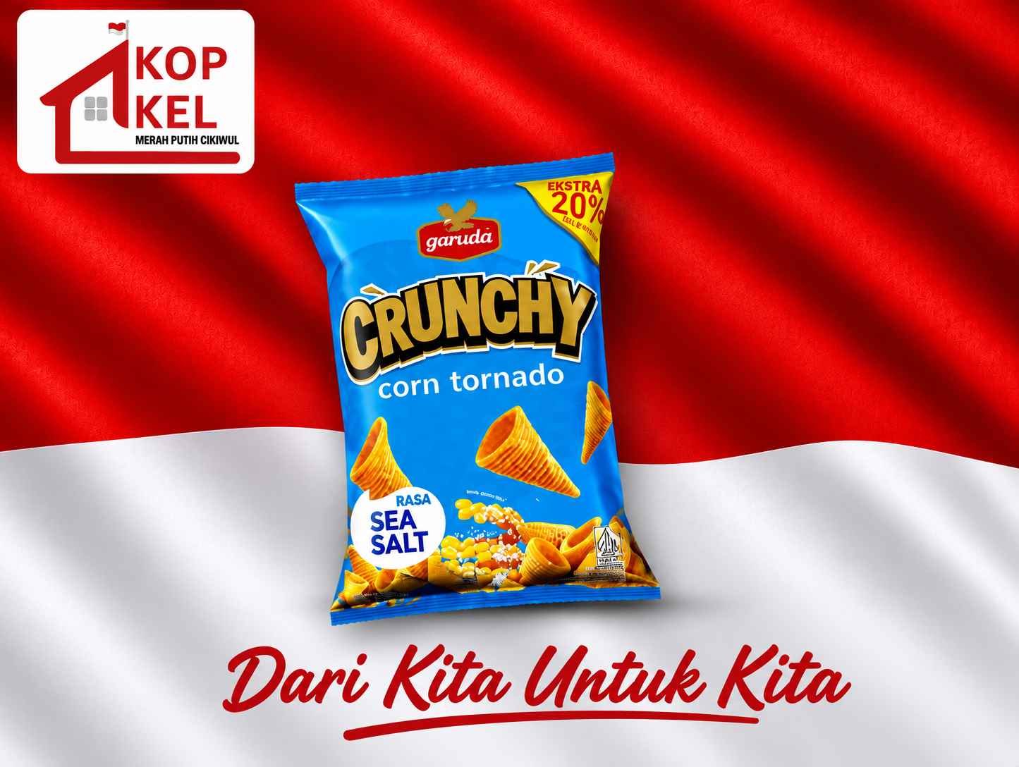 GARUDA CORN TORNADO RASA SEA SALT 70G