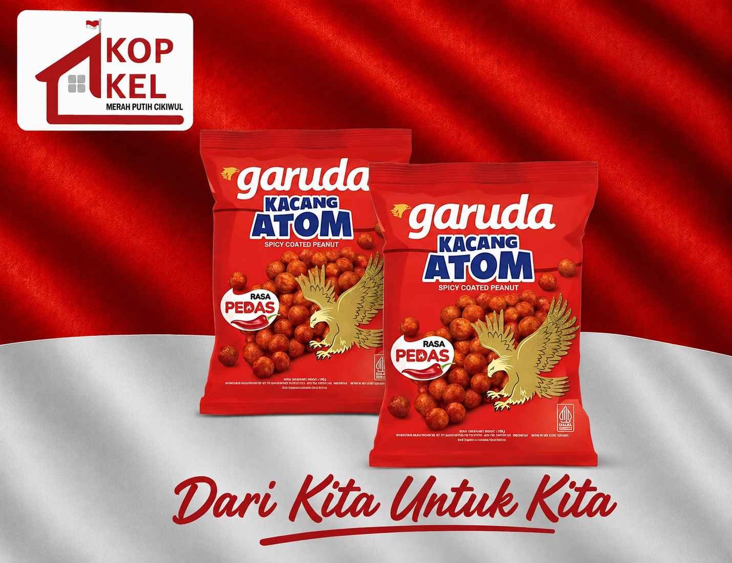 GARUDA KACANG ATOM RASA PEDAS 100G