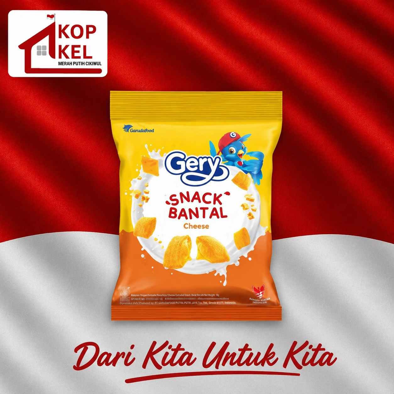 GERY SNACK BANTAL CHEESS 22G/PCK