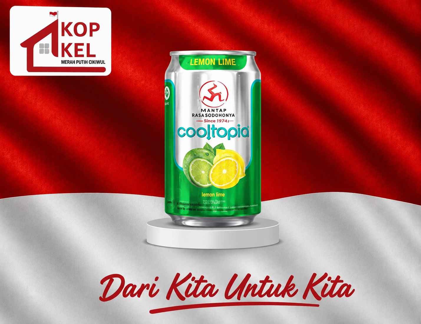 CAP KAKI TIGA COOL TOPIA LEMON LIME 320ML
