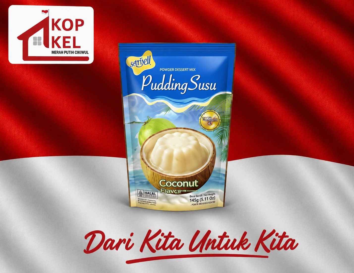 PUDING SUSU RASA COCONUT