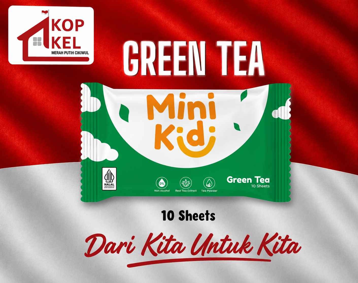MINI KIDI GREEN TEA 10S